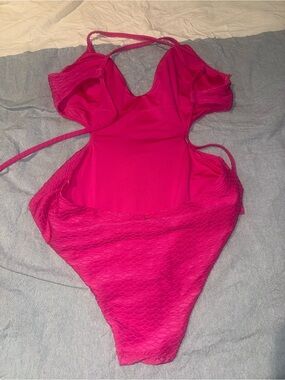 Victoria's Secret Bright Hot Pink One-Piece Swimsuit